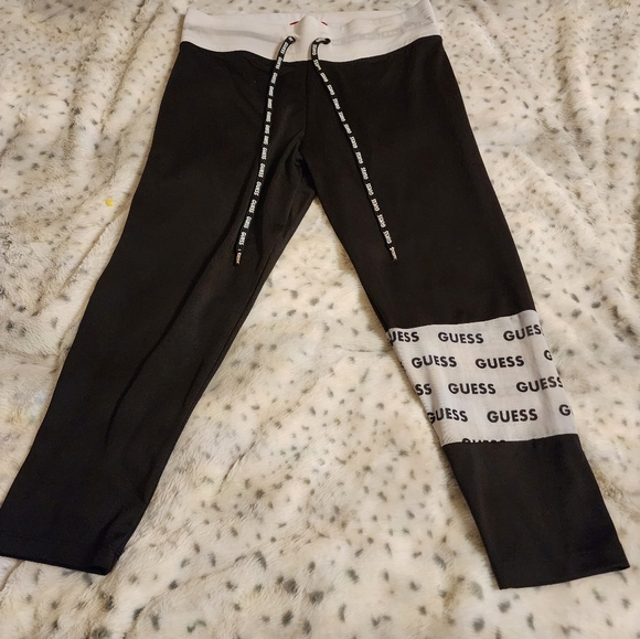 - GUESS CAPRI LEGGINS womens black and white size M. - Picture 1 of 6